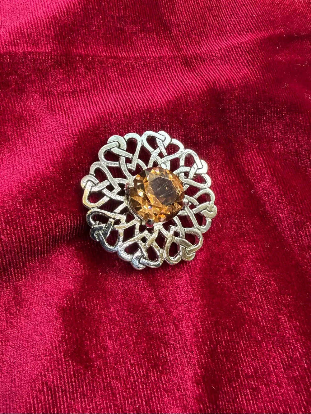 Vintage Scottish Celtic style JAF Brooch
